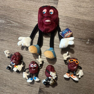 Vintage 1987 The California Raisins Collectible Toys Lot